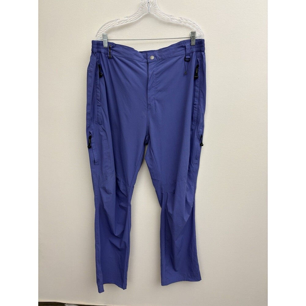 OutdoorSports  Men`s Hiking/Track Pants Size 2XL 5 Pocket Blue Elastic Waist